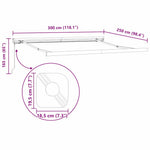 Behúzható napellenző Sokszínű 300 x 250 cm Vászon és Alumínium 12