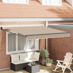 Behúzható napellenző Bézs 300 x 250 x 165 cm Poliészter és fém