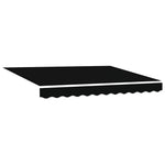 Behúzható napellenző Fekete 350 x 250 cm Poliészter 5