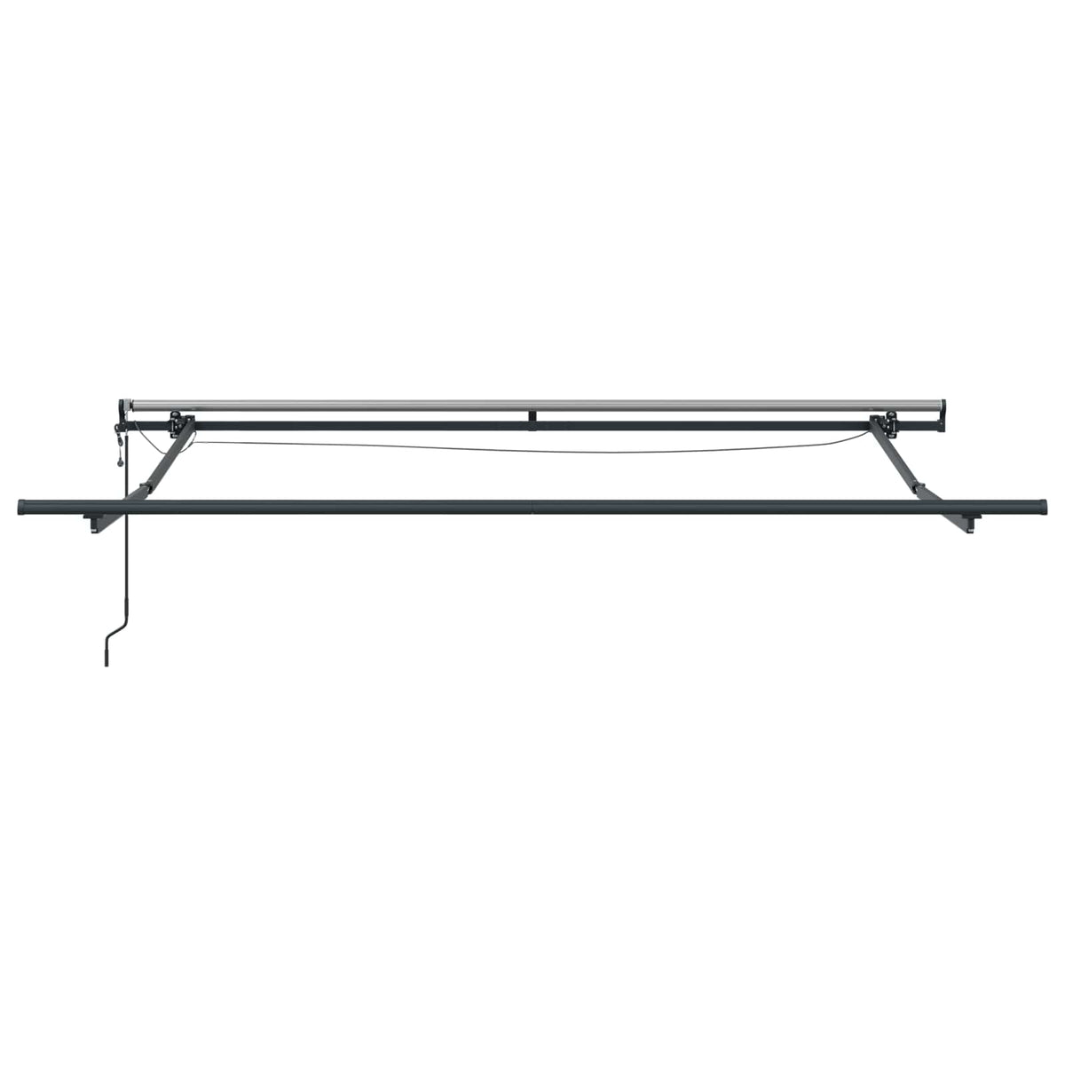 Behúzható napellenző Fehér 350 x 250 cm Poliészter 9