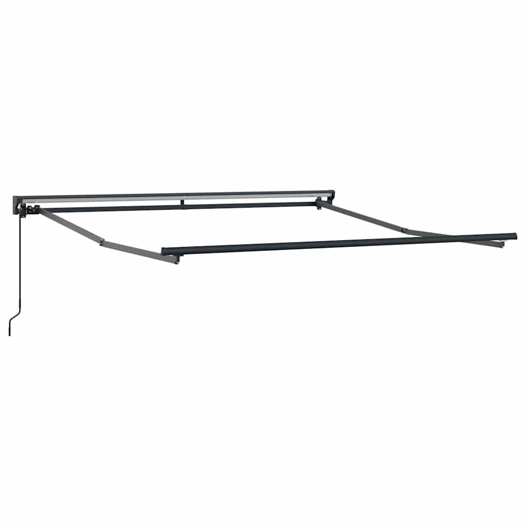 Napernyő keret Piros 350 x 250 cm Poliészter PU bevonattal 5