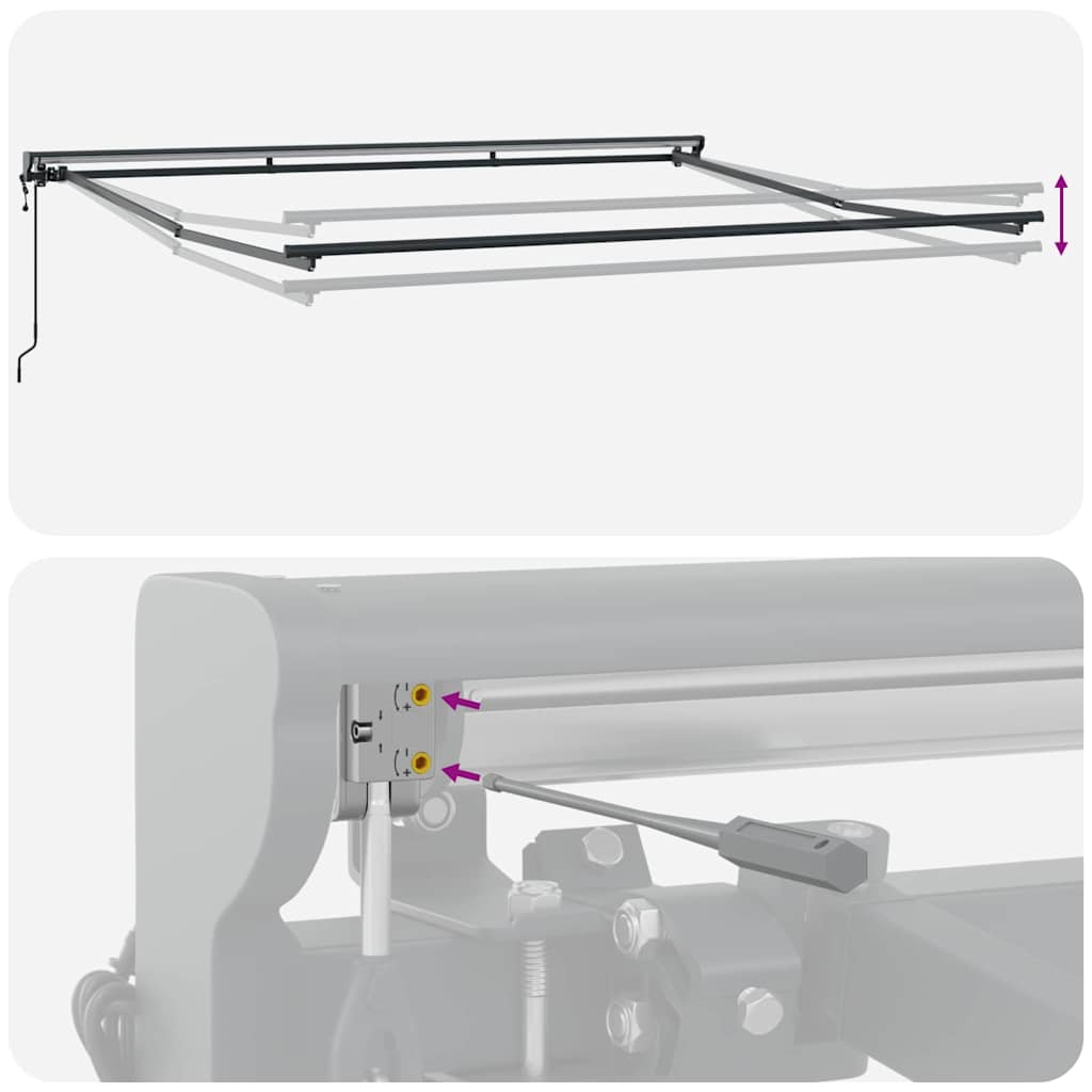 Napernyő keret Krémszínű 400 × 300 cm Poliészter PU bevonattal 10
