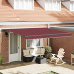 Napernyő keret Burgundi 400 × 300 cm Poliészter PU bevonattal