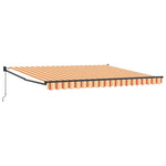 Behúzható napellenző Sárga és narancs 400 × 300 cm 2