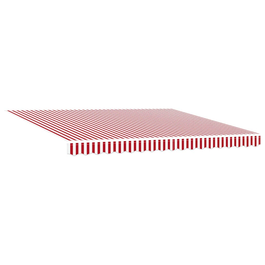 Behúzható napellenző Piros és Fehér 400 × 300 cm 5