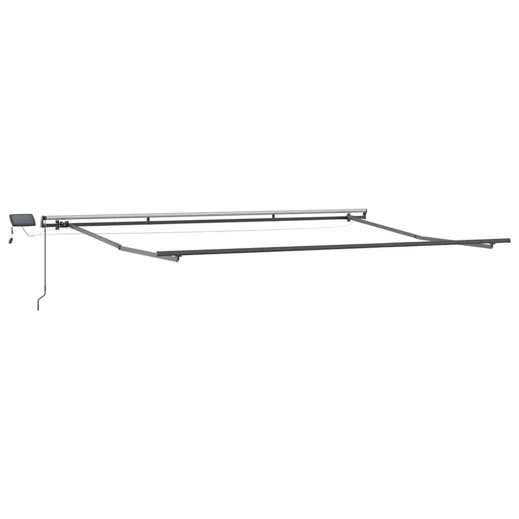 Behúzható napellenző Piros és Fehér 400 × 300 cm 6