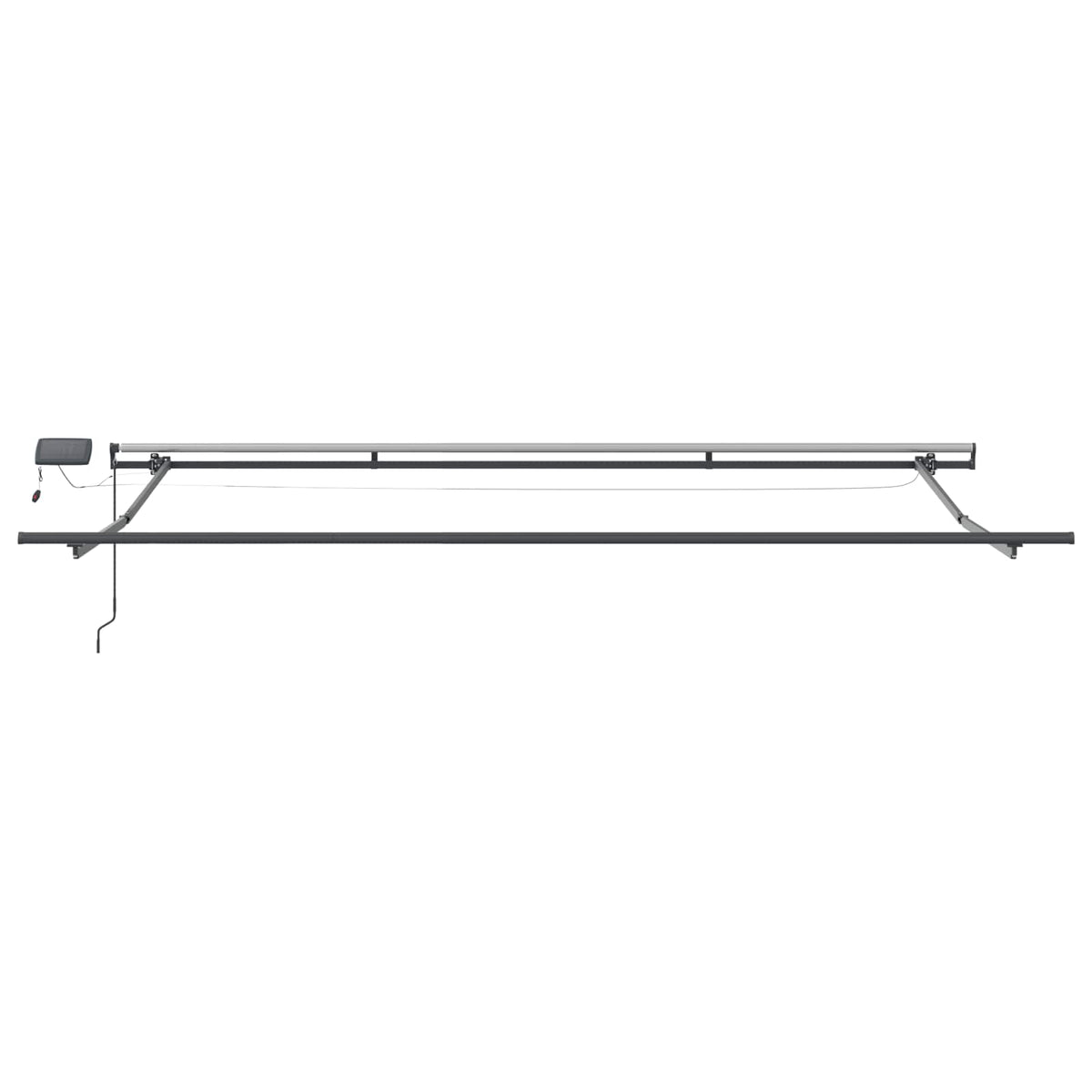 Behúzható napellenző Sárga és narancs 400 × 350 cm 8