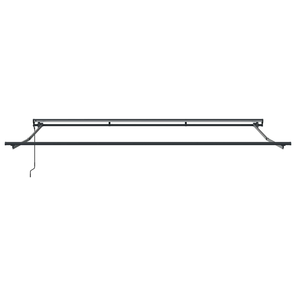 Behúzható napellenző Zöld és Fehér 400 × 350 cm Poliészter 7