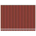 Behúzható napellenző narancssárga és barna 450 × 300 cm 6