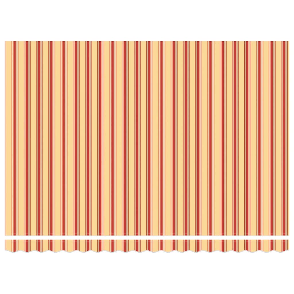 Behúzható napellenző Sárga és narancs 450 × 350 cm Poliészter 8
