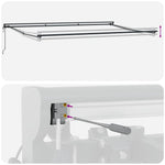 Napernyő keret Burgundi 500 × 300 cm Poliészter PU bevonattal 10