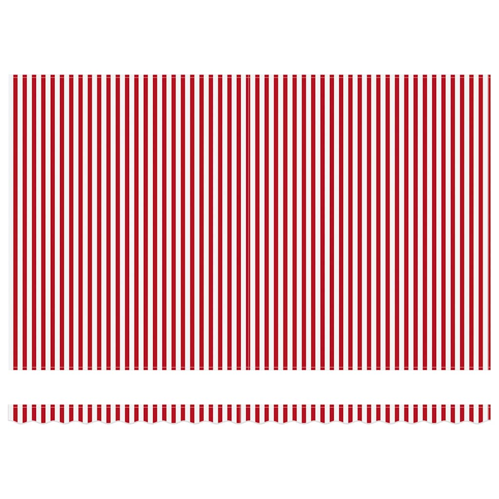 Behúzható napellenző Piros és Fehér 500 x 300 x 165 cm 7