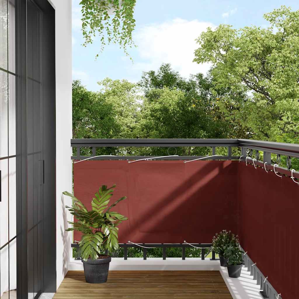Terrakotta erkély paraván 75 x 1000 cm 100% poliészter Oxford