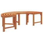 Fa pad 8 -Seater 2 db 160 x 80 x 45cm Tömör Eukaliptusz Fa 7