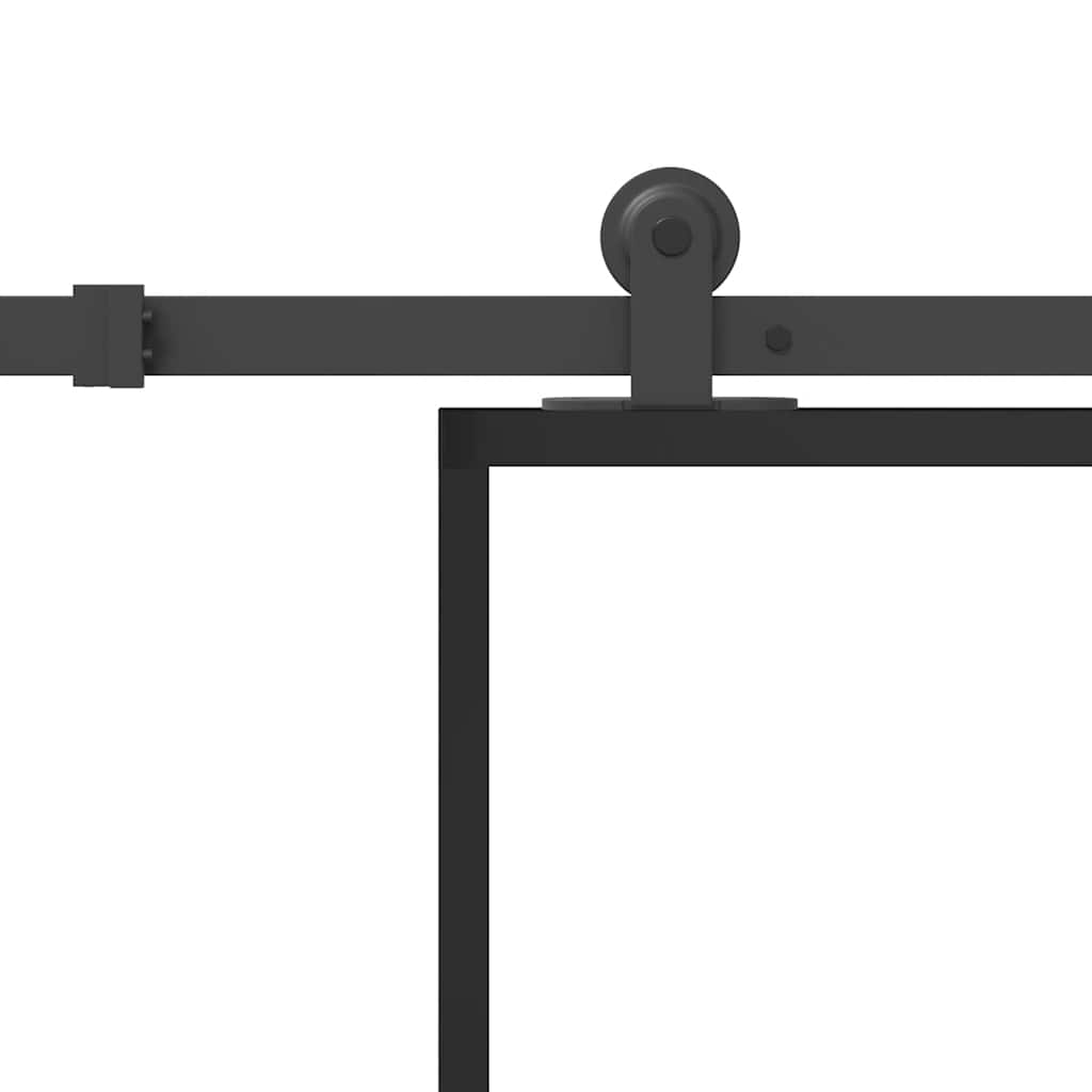 ESG üveg és alumínium tolóajtó fémszerelvény-szettel 76x205 cm 6