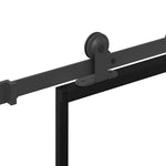 Tolóajtó vasalatokkal 102x205 cm ESG üveg&alumínium 5