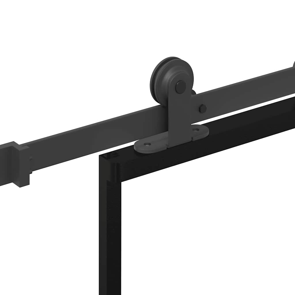 Tolóajtó vasalatokkal 102x205 cm ESG üveg&alumínium 5