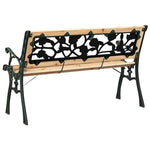 Kerti pad párnával Barna 116 x 54 x 73 cm faszínű 6