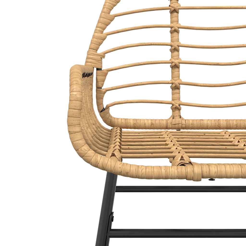 7 észes barna polyrattan üveg kerti étkezőgarnitúra 6