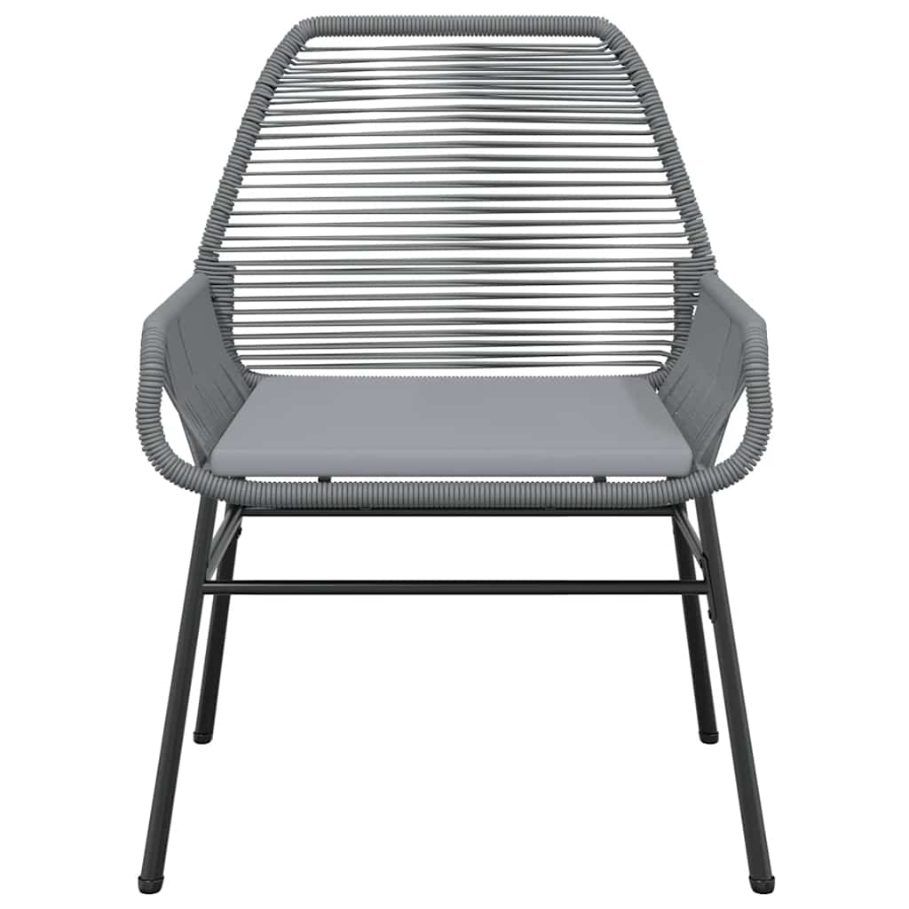 5 részes szürke polyrattan üveg kerti étkezőgarnitúra párnával 5