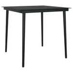 5 részes szürke polyrattan üveg kerti étkezőgarnitúra párnával 6
