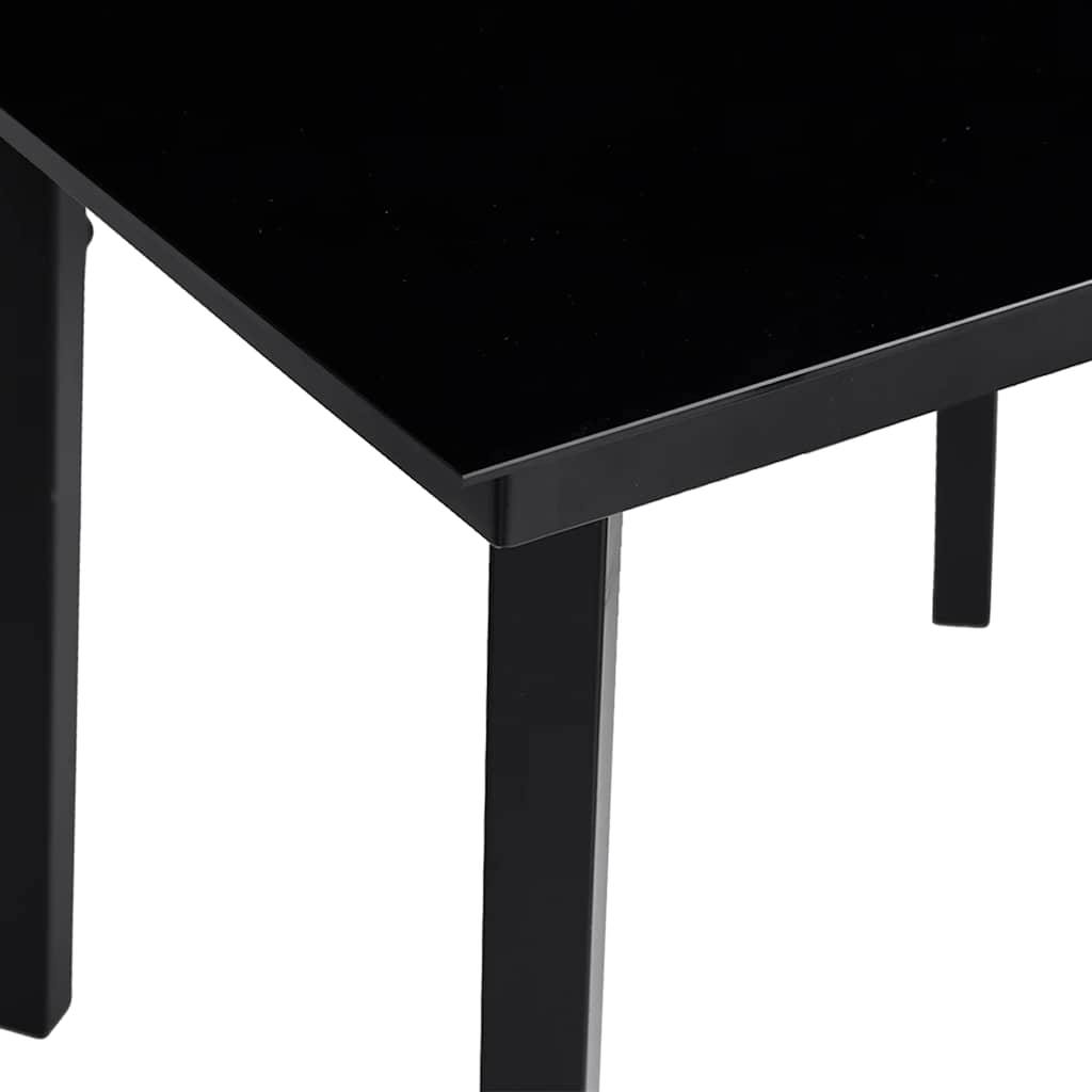 5 részes szürke polyrattan üveg kerti étkezőgarnitúra párnával 9