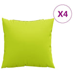 4 db világoszöld kanapépárna 60 x 60 cm szövet 2