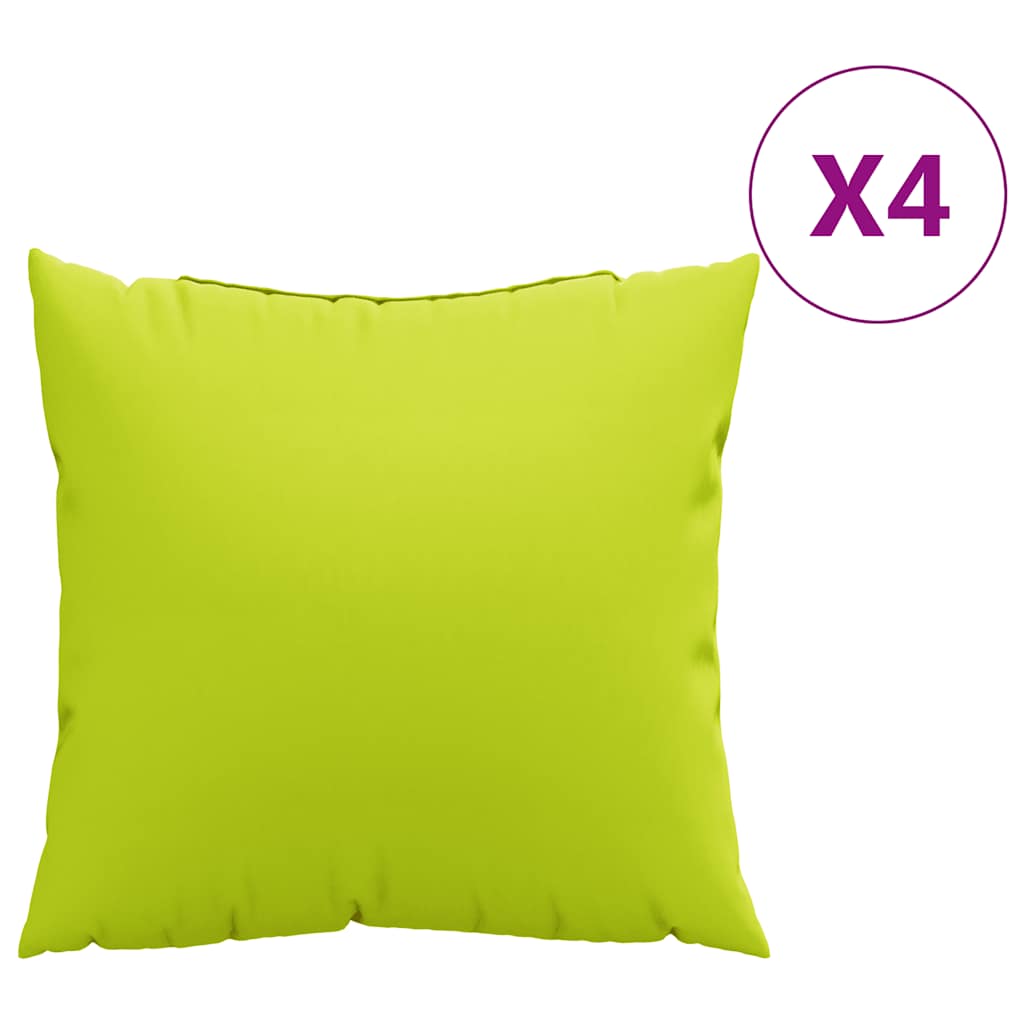 4 db világoszöld kanapépárna 60 x 60 cm szövet 2