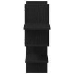 Fekete tölgyfa fali polc 124,5 x 18 x 60,5 cm 6