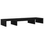Fekete tölgyfa állítható monitorállvány 80 x 24 x 10,5 cm 2
