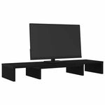 Fekete tölgyfa állítható monitorállvány 80 x 24 x 10,5 cm 4