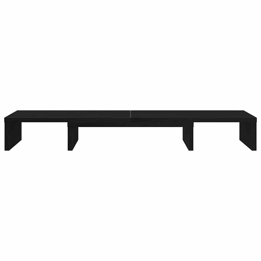 Fekete tölgyfa állítható monitorállvány 80 x 24 x 10,5 cm 5