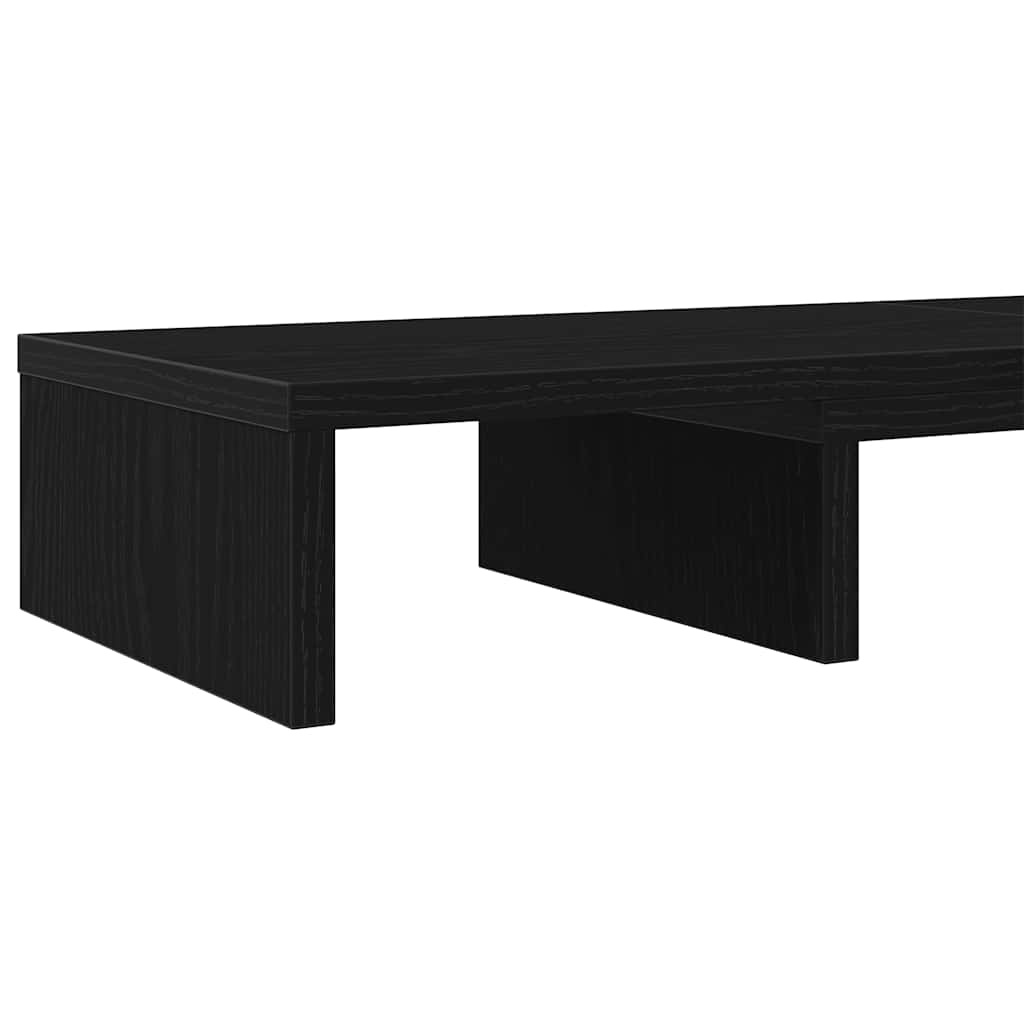 Fekete tölgyfa állítható monitorállvány 80 x 24 x 10,5 cm 9