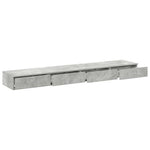 Ágyfiókok Beton Szürke 200 x 36,5 x 16,5 cm Szerelt Fa 5