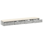 Ágyfiókok Beton Szürke 200 x 36,5 x 16,5 cm Szerelt Fa 3