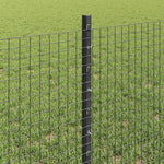 Hegesztett drótkerítés oszlopokkal 10 x 0,6 m Szürke Háló 4