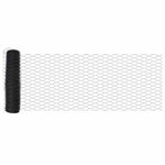Hatszögletű kerítés oszlopokkal 10 x 0,5 m PVC-bevonatos acél 6