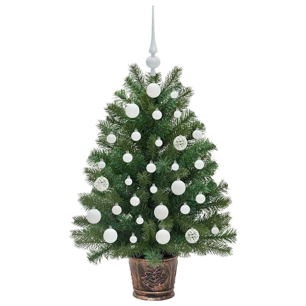 Mű karácsonyfa 150 LED-del állvánnyal Zöld 95 cm PE és PVC 4