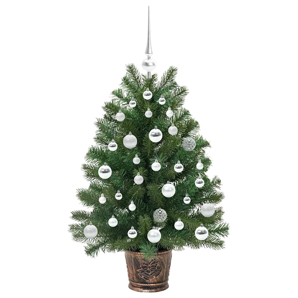 Mű karácsonyfa 150 LED-del állvánnyal Zöld 95 cm PE és PVC 4
