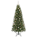 Mű karácsonyfa 300 LED-del állvánnyal Zöld 210 cm PE és PVC 3