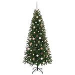 Mű karácsonyfa 300 LED-del állvánnyal Zöld 210 cm PE és PVC 4