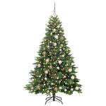 Mű karácsonyfa 300 LED-del állvánnyal Zöld 180 cm PE és PVC 3