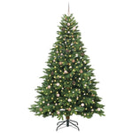 Mű karácsonyfa 300 LED-del állvánnyal Zöld 240 cm PE és PVC 3