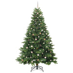 Mű karácsonyfa 300 LED-del állvánnyal Zöld 240 cm PE és PVC 4