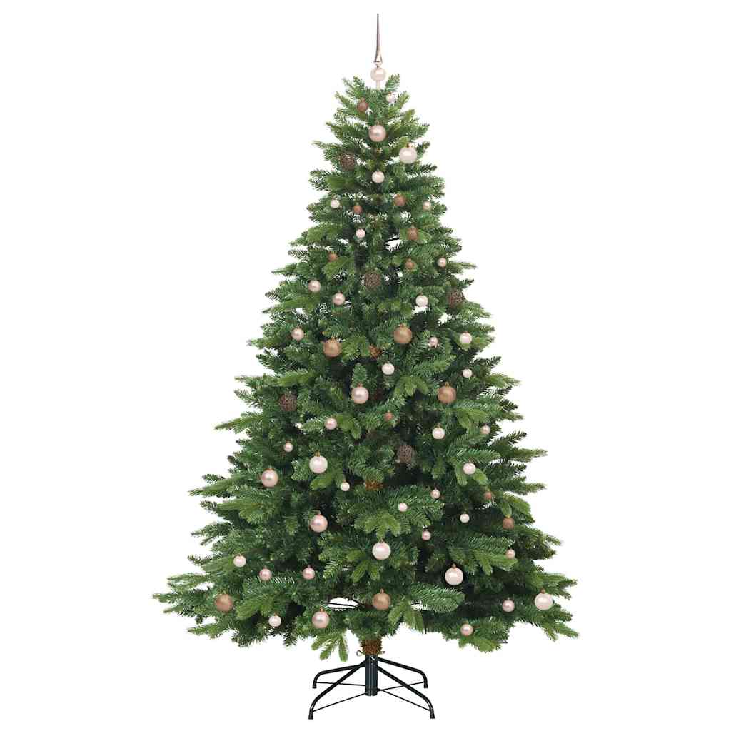 Mű karácsonyfa 300 LED-del állvánnyal Zöld 240 cm PE és PVC 4