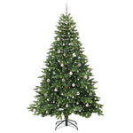 Mű karácsonyfa 300 LED-del állvánnyal Zöld 240 cm PE és PVC 3