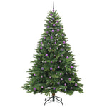 Mű karácsonyfa 300 LED-del állvánnyal Zöld 240 cm PE és PVC 4