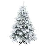 Mű karácsonyfa 150 LED-del állvánnyal Fehér 150 cm PE és PVC 5