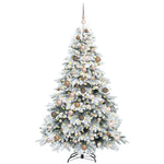 Mű karácsonyfa 300 LED-del állvánnyal Fehér 180 cm PE és PVC 3