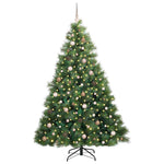 Mű karácsonyfa 300 LED-del állvánnyal Zöld 210 cm PE és PVC 3